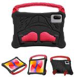 For Huawei MatePad SE 11 2024 Boxing Series Kickstand EVA Shockproof Tablet Case with Shoulder Strap(Black Red)