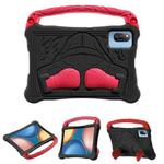 For Honor Tablet V7 11 inch Boxing Series Kickstand EVA Shockproof Tablet Case with Shoulder Strap(Black Red)