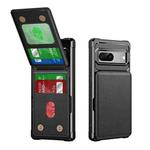 For Google Pixel 7 Vertical Flip Card Bag Holder Leather Phone Case(Black)