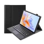 For Honor Pad V9 AH27-A Ultra-thin Detachable Bluetooth Keyboard Leather Tablet Case with Touchpad(Black)