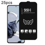 For Xiaomi 12T Pro 25pcs High Aluminum Large Arc Full Screen Tempered Glass Film