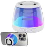 M2 Portable RGB Light Smart Bluetooth Speaker Magnetic Speaker Phone Holder(White)