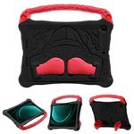 For Samsung Galaxy Tab S9 FE / S10 FE Boxing Series Kickstand EVA Shockproof Tablet Case with Shoulder Strap(Black Red)