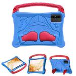 For Samsung Galaxy Tab S8 Boxing Series Kickstand EVA Shockproof Tablet Case with Shoulder Strap(Blue Red)