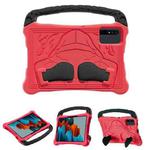 For Samsung Galaxy Tab S7 Boxing Series Kickstand EVA Shockproof Tablet Case with Shoulder Strap(Red Black)