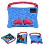 For Samsung Galaxy Tab S7 Boxing Series Kickstand EVA Shockproof Tablet Case with Shoulder Strap(Blue Red)