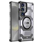 For Samsung Galaxy S24+ 5G wlons Explorer Series PC Hybrid TPU MagSafe Magnetic Case(Black)