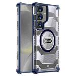 For Samsung Galaxy S24+ 5G wlons Explorer Series PC Hybrid TPU MagSafe Magnetic Case(Blue)