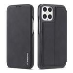 For iPhone 12 Pro Max LC.IMEEKE Hon Ancient Series Horizontal Flip Leather Case with Holder & Card Slot(Black)