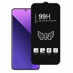 For Redmi Note 13 Pro+ High Aluminum Large Arc Full Screen Tempered Glass Film