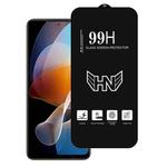 For Redmi Note 12R Pro High Aluminum Large Arc Full Screen Tempered Glass Film