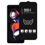 For Redmi Note 12T Pro High Aluminum Large Arc Full Screen Tempered Glass Film