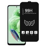 For Redmi Note 12 5G High Aluminum Large Arc Full Screen Tempered Glass Film