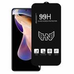 For Redmi Note 11 Pro+ 5G High Aluminum Large Arc Full Screen Tempered Glass Film