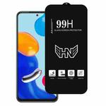 For Redmi Note 11 5G High Aluminum Large Arc Full Screen Tempered Glass Film