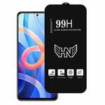 For Redmi Note 11T 5G High Aluminum Large Arc Full Screen Tempered Glass Film