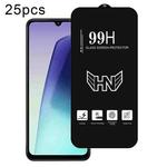 For Redmi 14R 25pcs High Aluminum Large Arc Full Screen Tempered Glass Film