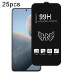 For Redmi K70E 25pcs High Aluminum Large Arc Full Screen Tempered Glass Film