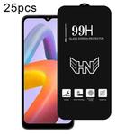 For Redmi A2+ 25pcs High Aluminum Large Arc Full Screen Tempered Glass Film