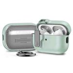 For AirPods Pro 2 Automatic Switch Lock Bluetooth Earphone Shockproof Protective Case(Mint Green)