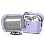 For AirPods Pro 2 Automatic Switch Lock Bluetooth Earphone Shockproof Protective Case(Purple)