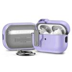 For AirPods Pro Automatic Switch Lock Bluetooth Earphone Shockproof Protective Case(Purple)