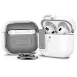 For AirPods 4 Automatic Switch Lock Bluetooth Earphone Shockproof Protective Case(White)