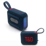 T&G TG445 Portable Stereo Subwoofer Bass RGB Light Wireless TWS BT Speaker(Navy Blue)