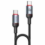 Yesido CA181 PD60W 3A USB-C / Type-C to USB-C / Type-C Charging Data Cable, Length: 1.2m(Black)