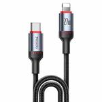 Yesido CA184 PD27W 3A USB-C / Type-C to 8 Pin Charging Data Cable, Length: 2m(Black)