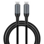 WIWU Wi-C036 Thunderbolt 4 240W USB4 Full-function Fast Charging Coaxial Data Cable, Length: 1m(Black)