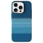 For iPhone 16 Pro Max Metal Lens Protection Frame MagSafe PC Phone Case(Moon Blue)