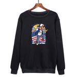 Boy Printed Casual Loose Round Neck Sweatshirt Print On Your Demand, Size:XXL(Black)