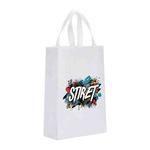 Alphabet Printed Non-woven Fabric Bag Print On Your Demand, Size:35x25x10cm(White)