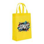 Alphabet Printed Non-woven Fabric Bag Print On Your Demand, Size:35x25x10cm(Yellow)