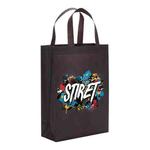 Alphabet Printed Non-woven Fabric Bag Print On Your Demand, Size:35x25x10cm(Coffee)
