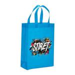 Alphabet Printed Non-woven Fabric Bag Print On Your Demand, Size:35x25x10cm(Sky Blue)