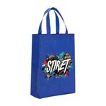 Alphabet Printed Non-woven Fabric Bag Print On Your Demand, Size:38x30x10cm(Royal Blue)