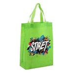 Alphabet Printed Non-woven Fabric Bag Print On Your Demand, Size:38x30x10cm(Fruit Green)