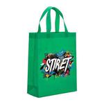 Alphabet Printed Non-woven Fabric Bag Print On Your Demand, Size:41x35x12cm(Grass Green)