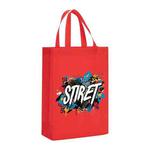 Alphabet Printed Non-woven Fabric Bag Print On Your Demand, Size:41x35x12cm(Red)