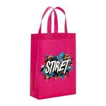 Alphabet Printed Non-woven Fabric Bag Print On Your Demand, Size:41x35x12cm(Rose Red)
