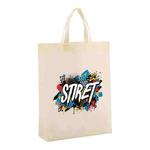 Alphabet Printed Non-woven Fabric Bag Print On Your Demand, Size:41x35x12cm(Beige)
