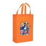 Boy Printed Non-woven Fabric Bag Print On Your Demand, Size:35x25x10cm(Orange)
