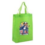 Boy Printed Non-woven Fabric Bag Print On Your Demand, Size:38x30x10cm(Fruit Green)