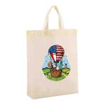 Balloon Printed Non-woven Fabric Bag Print On Your Demand, Size:38x30x10cm(Beige)