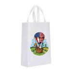 Balloon Printed Non-woven Fabric Bag Print On Your Demand, Size:41x35x12cm(White)