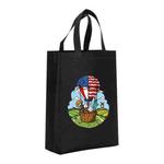 Balloon Printed Non-woven Fabric Bag Print On Your Demand, Size:41x35x12cm(Black)