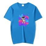 Astronaut Printed Round Neck Modal Short Sleeve T-shirt Print On Your Demand, Size:XXL(Grey)