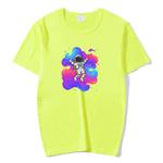 Astronaut Printed Round Neck Modal Short Sleeve T-shirt Print On Your Demand, Size:XXXXXL(Grass Green)